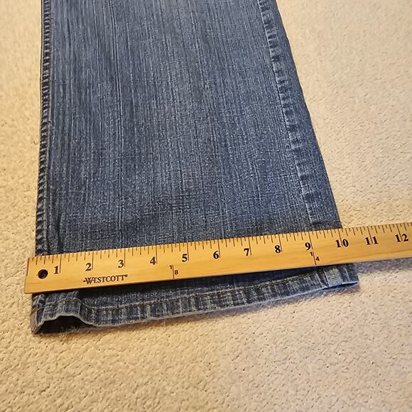Coldwater Creek Women’s 18 W Blue Stretch Denim Jeans Relaxed Straight Leg - Picture 11 of 13